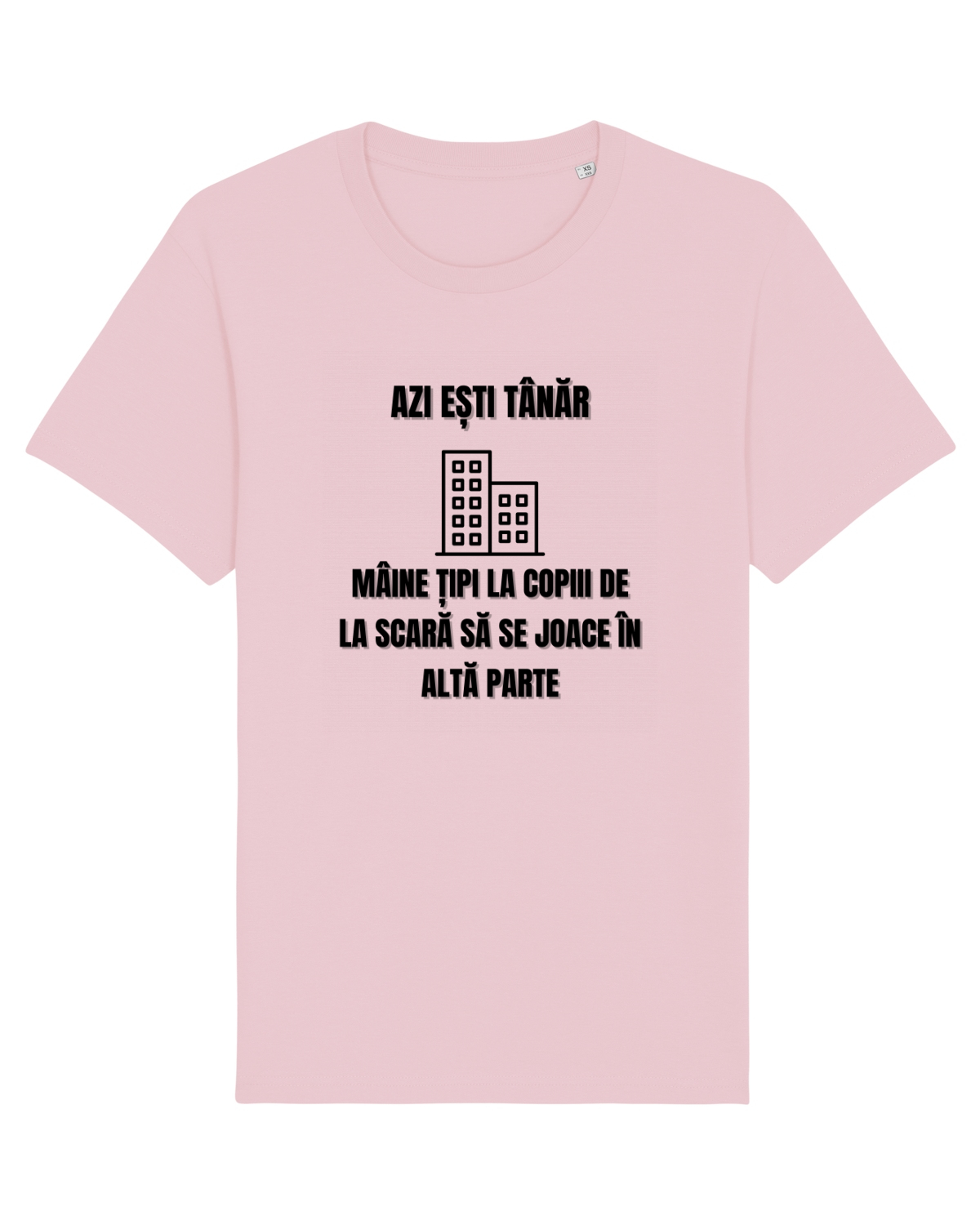 Tricou mânecă scurtă Unisex Rocker Cotton Pink