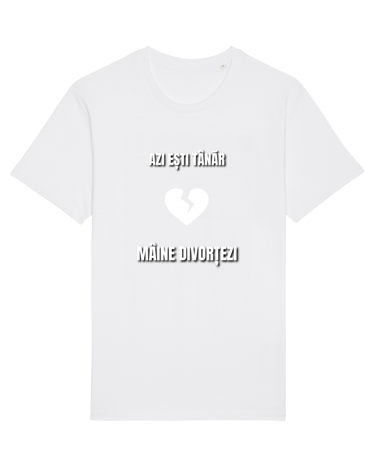 Tricou mânecă scurtă Unisex Rocker White