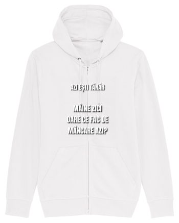 Azi esti tanar maine zici oare ce fac de mancare azi White