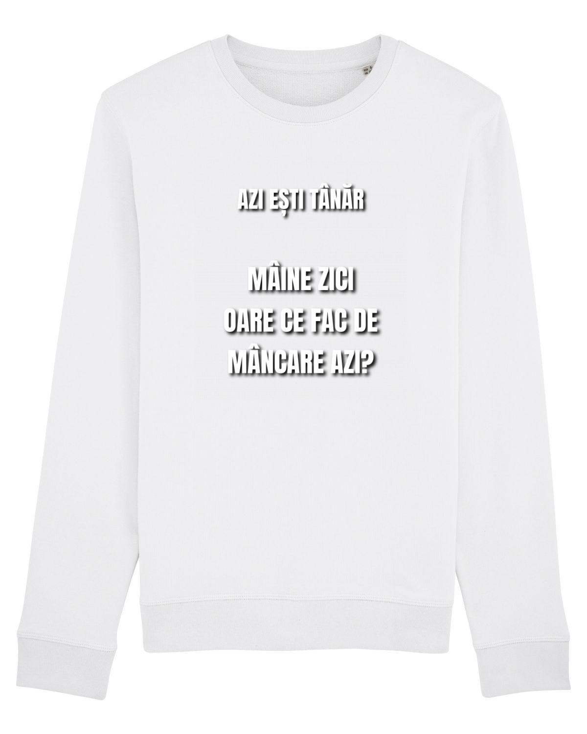 Bluză mânecă lungă Unisex Rise White