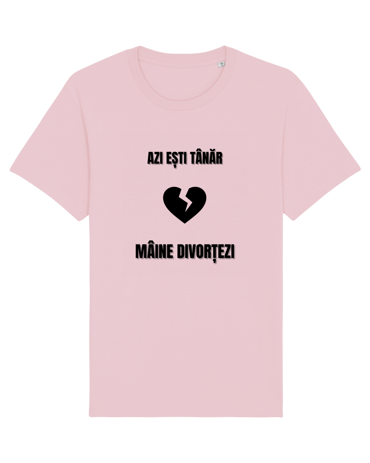 Tricou mânecă scurtă Unisex Rocker Cotton Pink