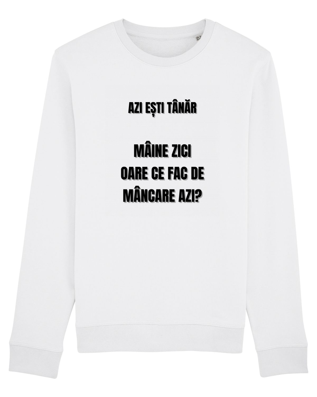 Bluză mânecă lungă Unisex Rise White