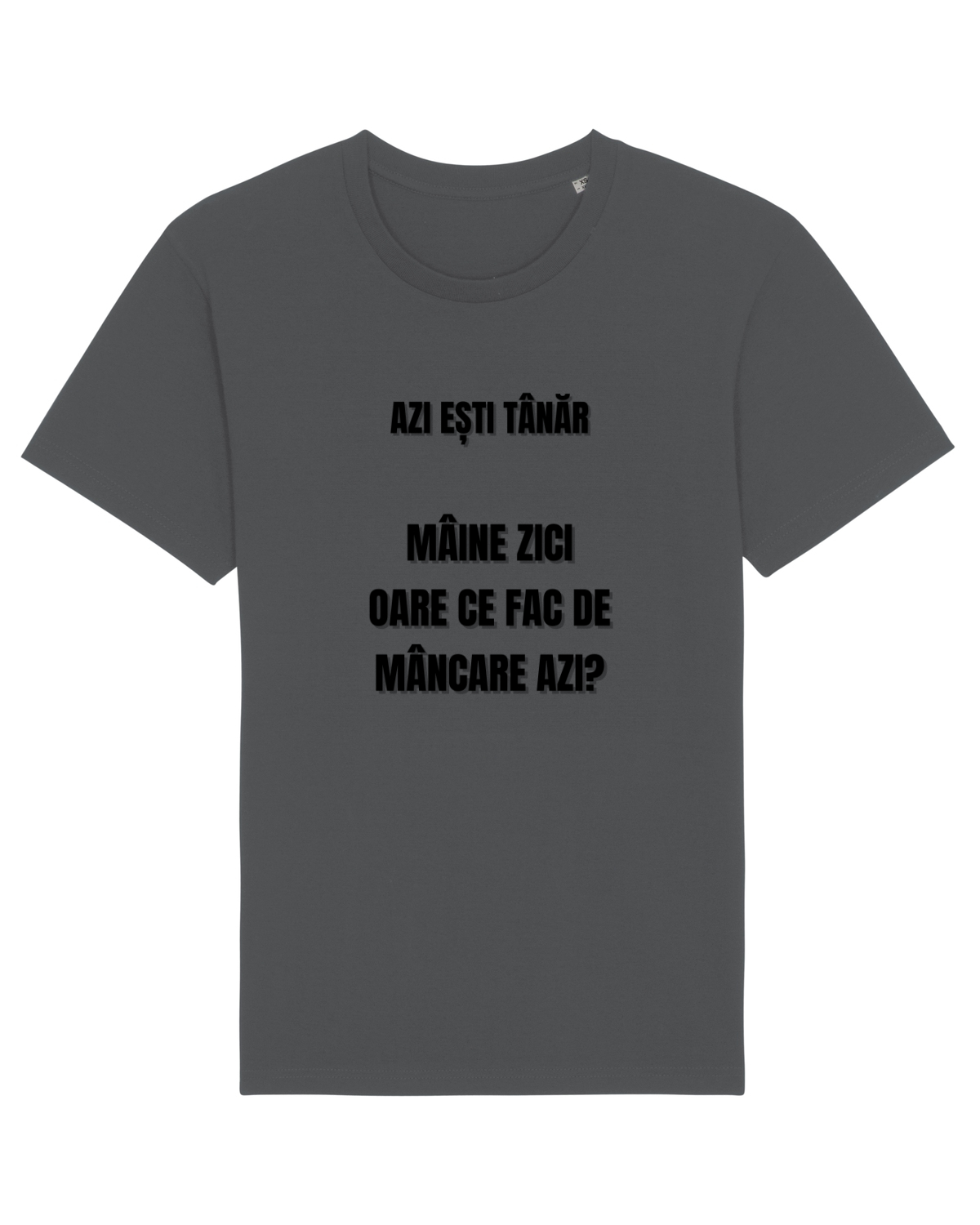 Tricou mânecă scurtă Unisex Rocker Anthracite