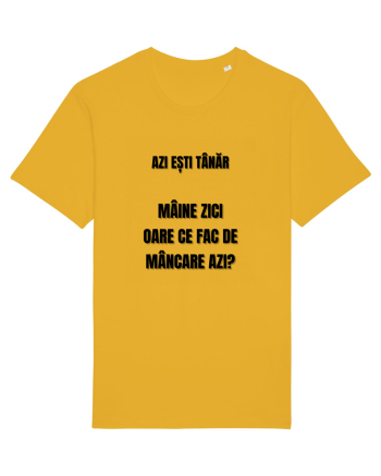 Azi esti tanar maine zici oare ce fac de mancare azi Spectra Yellow