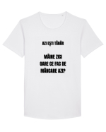 Azi esti tanar maine zici oare ce fac de mancare azi Tricou mânecă scurtă guler larg Bărbat Skater