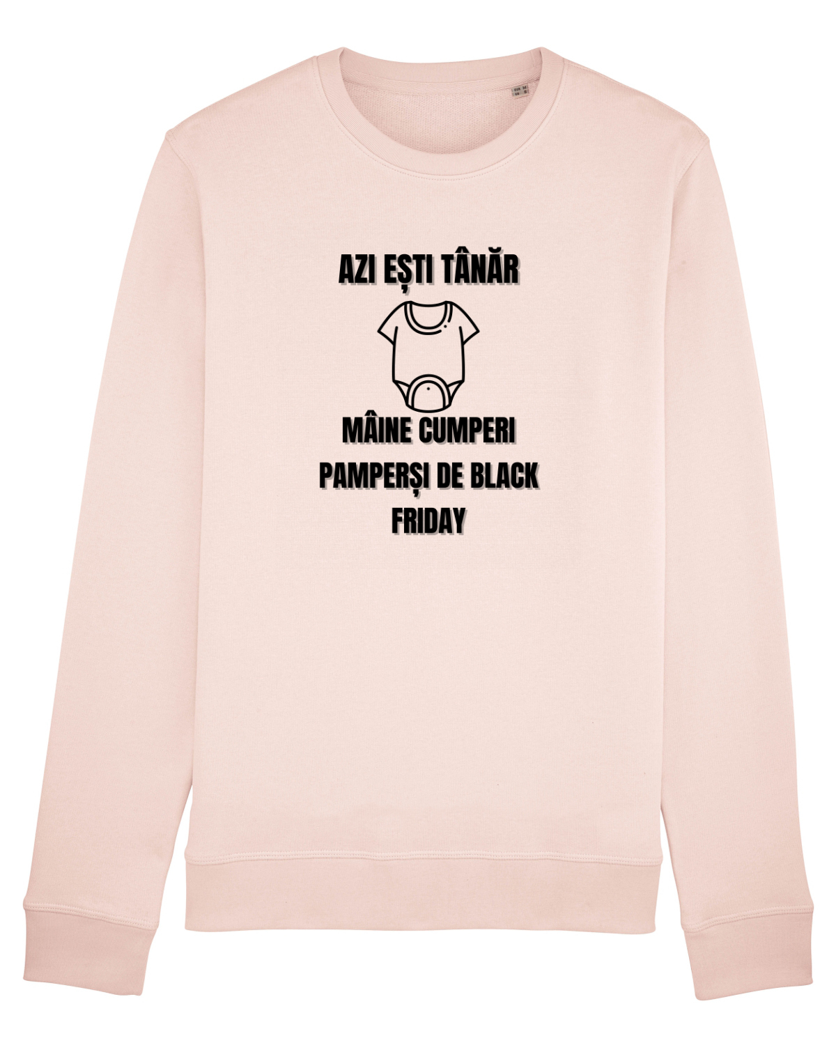 Bluză mânecă lungă Unisex Rise Candy Pink