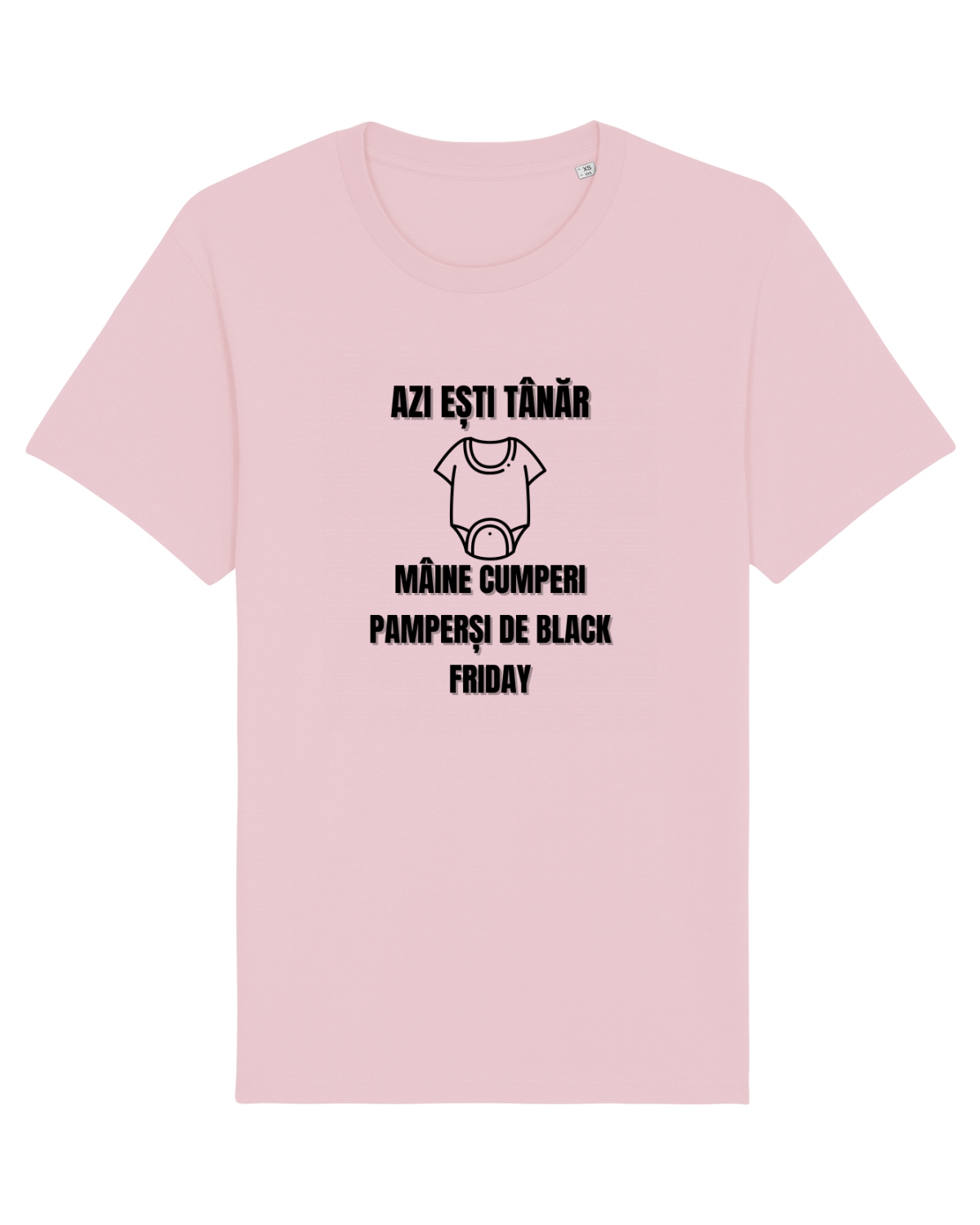 Tricou mânecă scurtă Unisex Rocker Cotton Pink