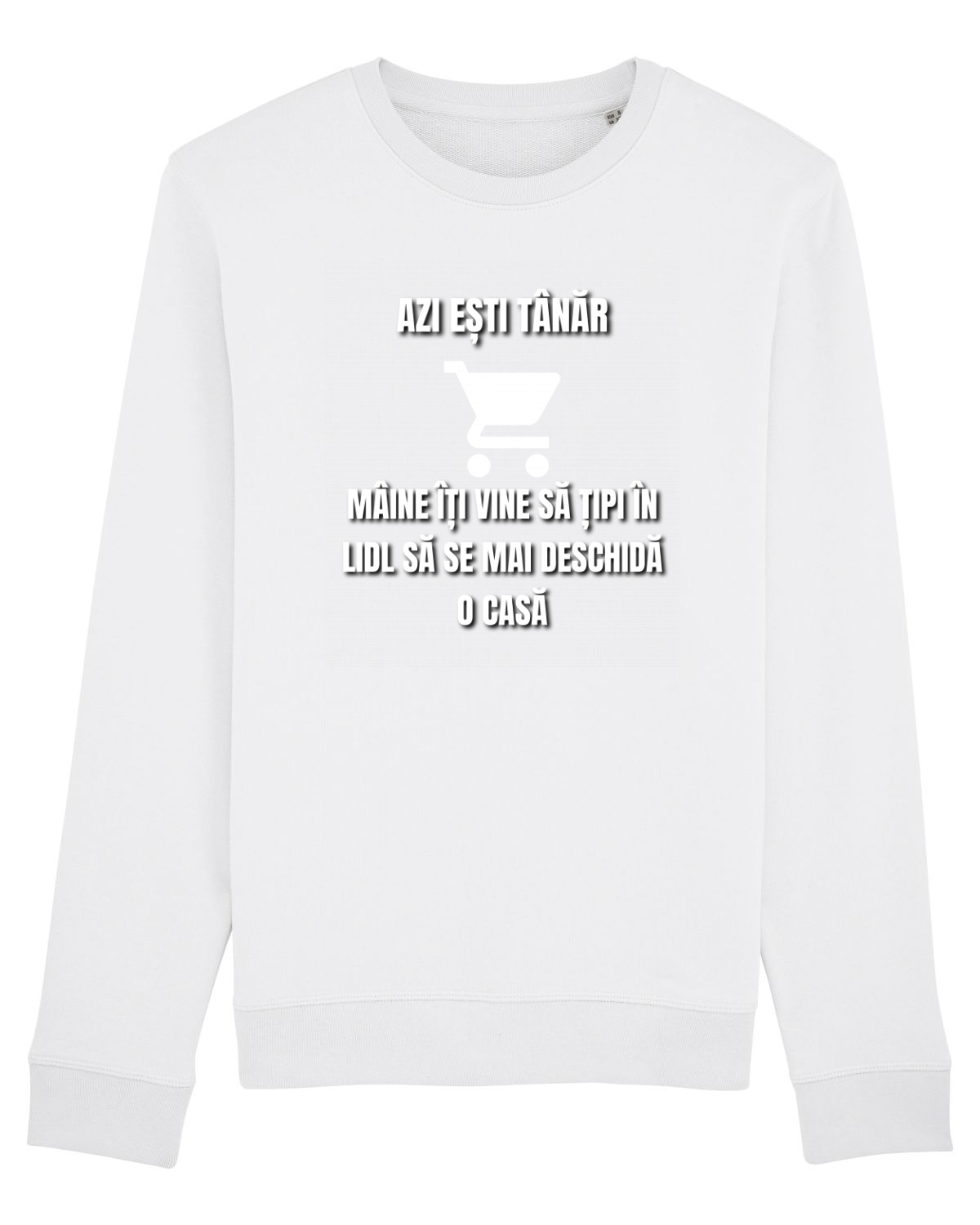 Bluză mânecă lungă Unisex Rise White