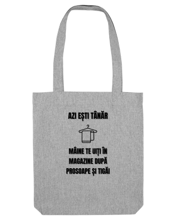 Azi esti tanar maine te uiti in magazine dupa prosoape si tigai Heather Grey