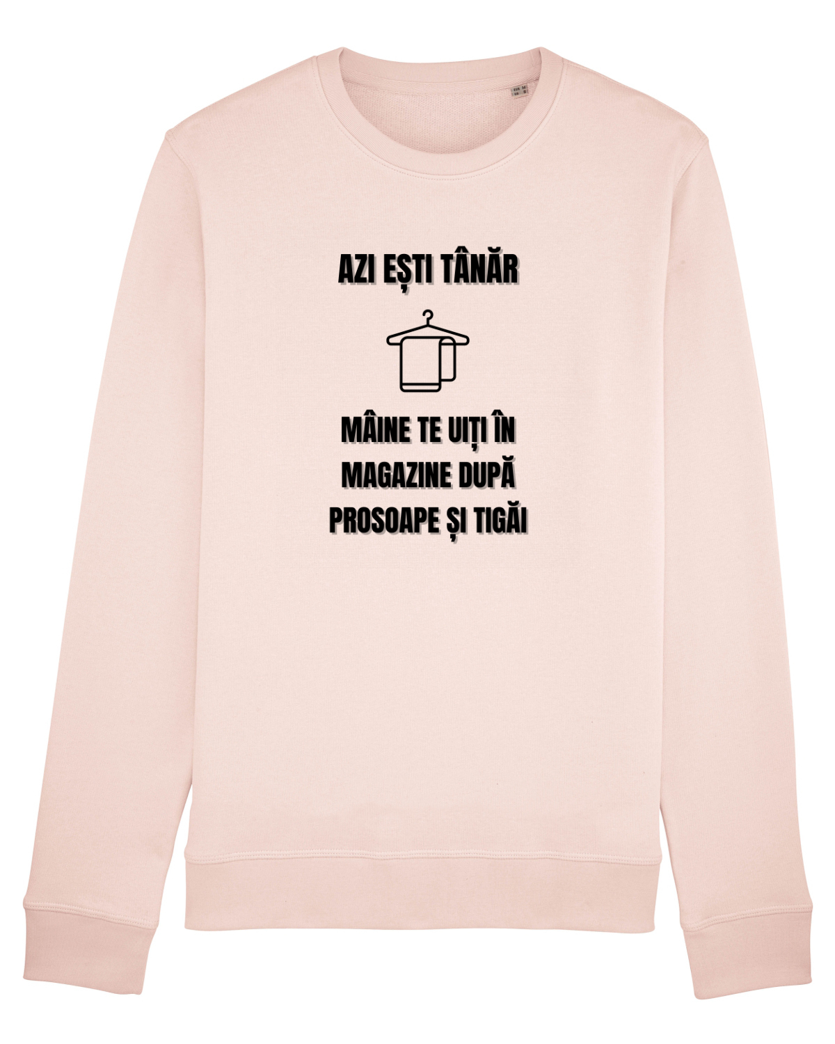 Bluză mânecă lungă Unisex Rise Candy Pink