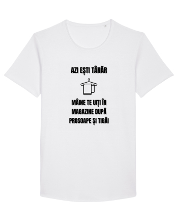 Azi esti tanar maine te uiti in magazine dupa prosoape si tigai White