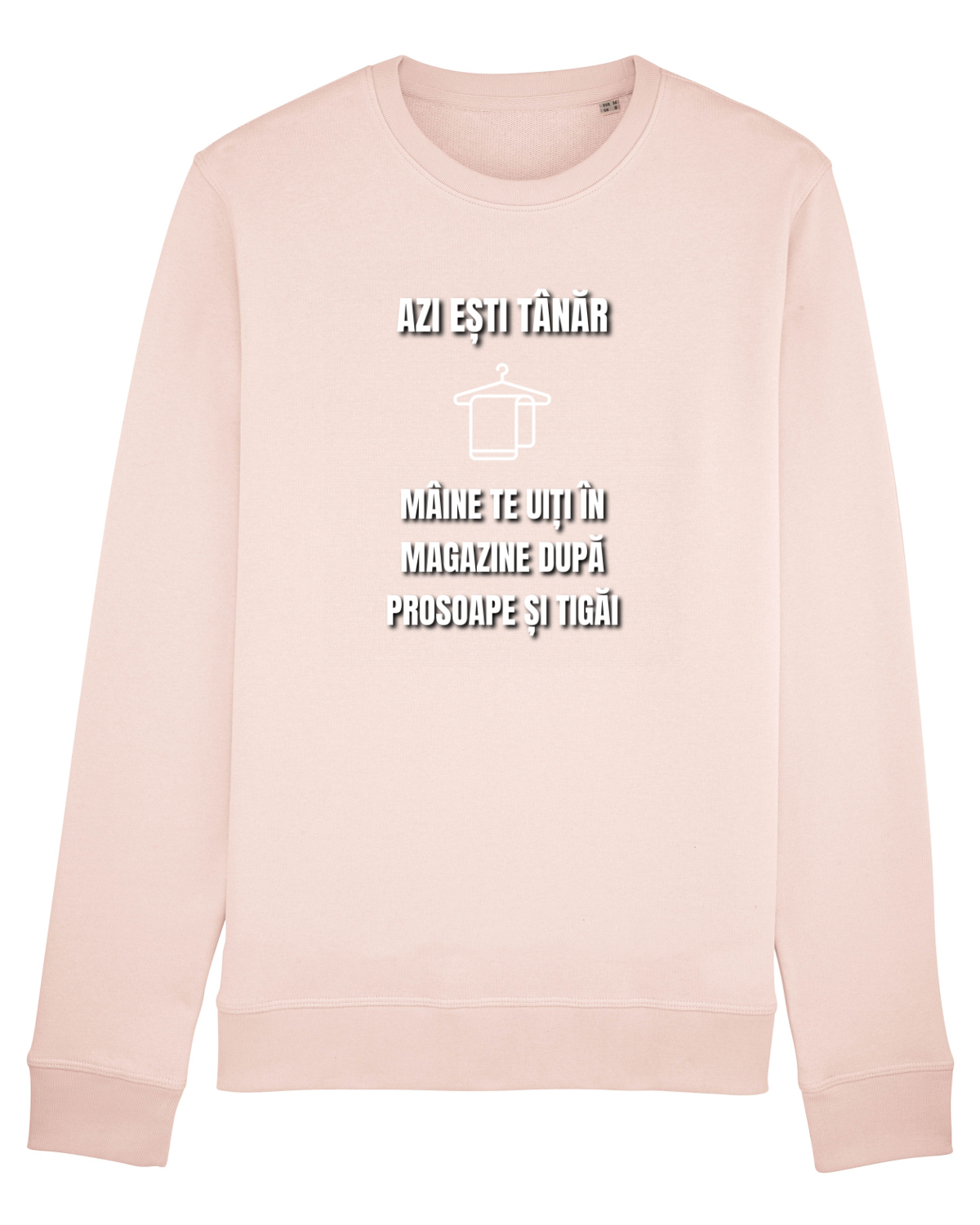 Bluză mânecă lungă Unisex Rise Candy Pink