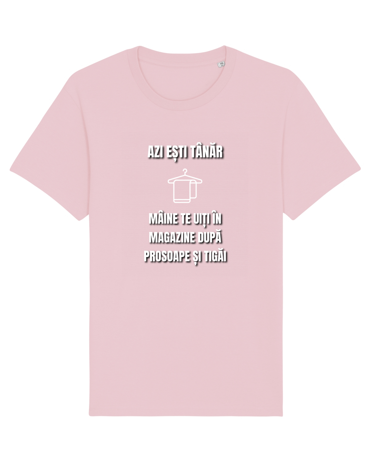 Tricou mânecă scurtă Unisex Rocker Cotton Pink