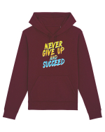Never give up Hanorac Unisex Drummer