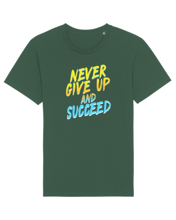 Never give up Bottle Green