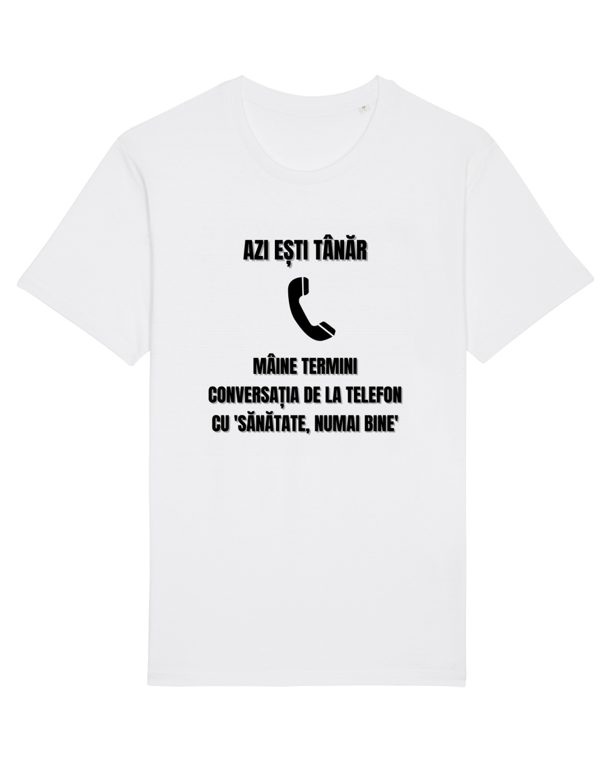 Tricou mânecă scurtă Unisex Rocker White