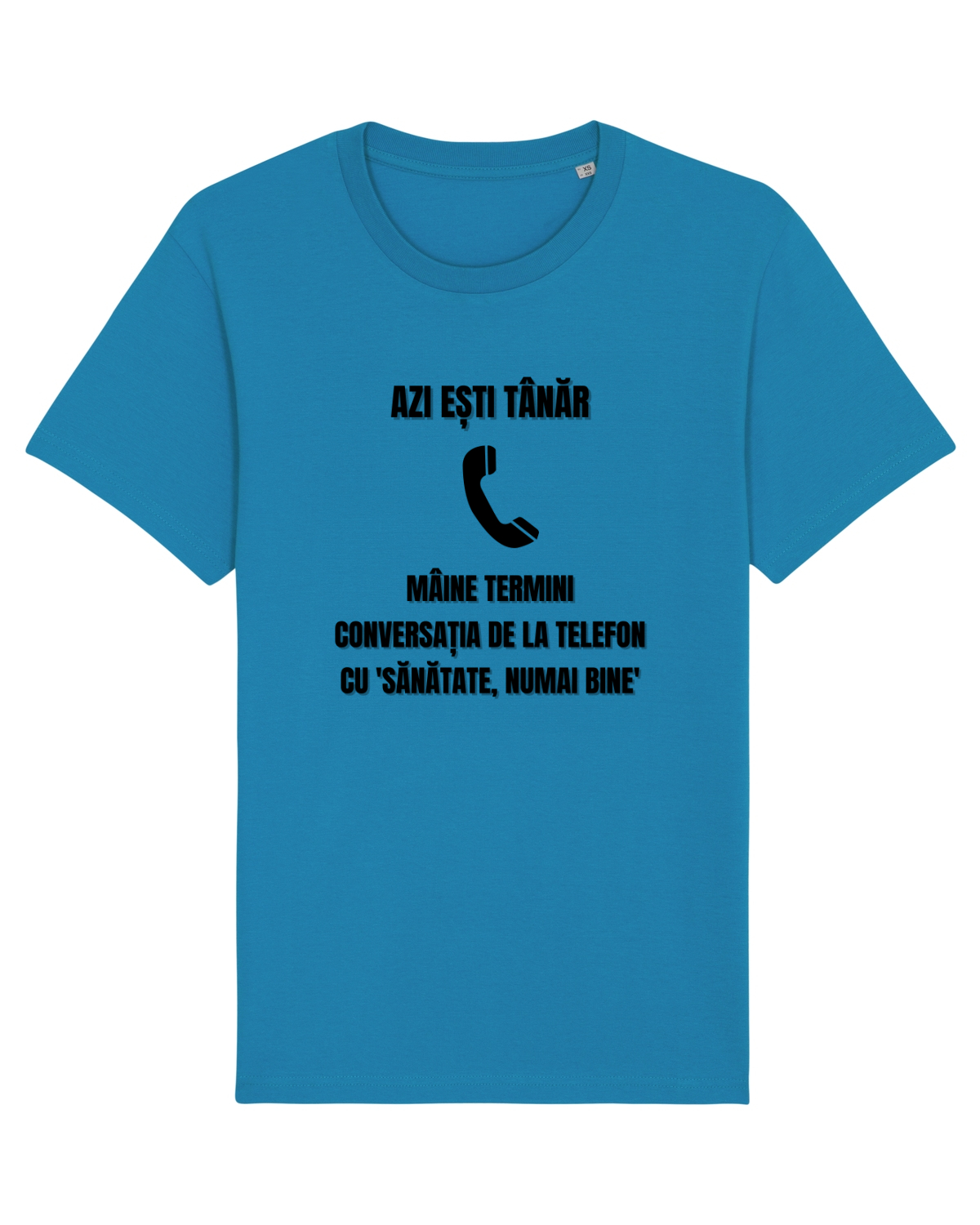 Tricou mânecă scurtă Unisex Rocker Azur