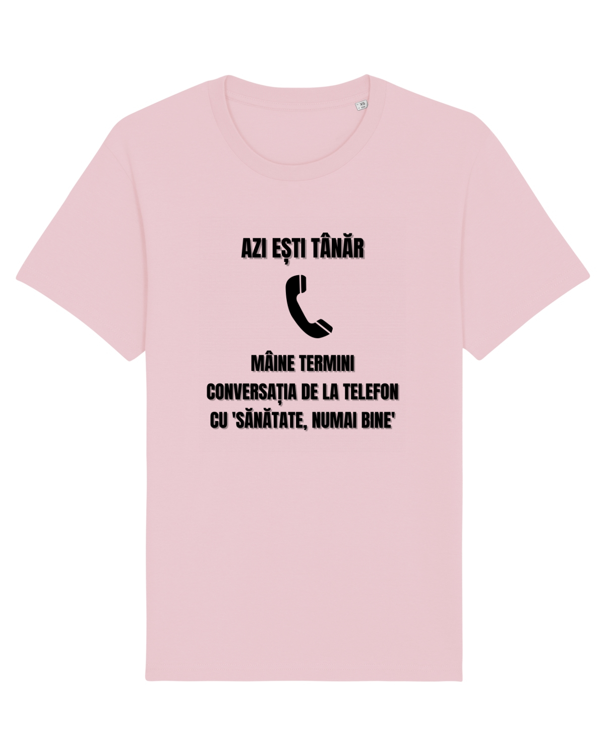 Tricou mânecă scurtă Unisex Rocker Cotton Pink