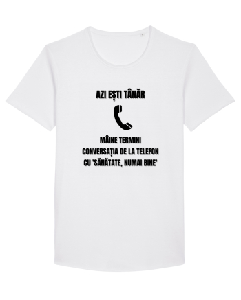 Azi esti tanar maine termini conversatia de la telefon cu sanatate White