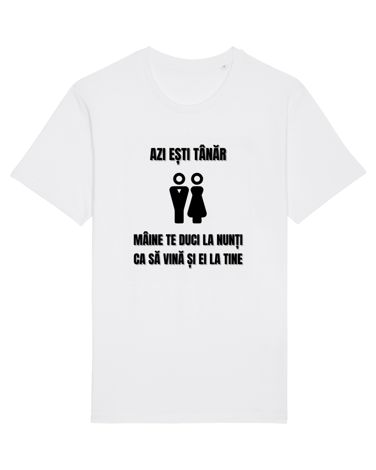 Tricou mânecă scurtă Unisex Rocker White