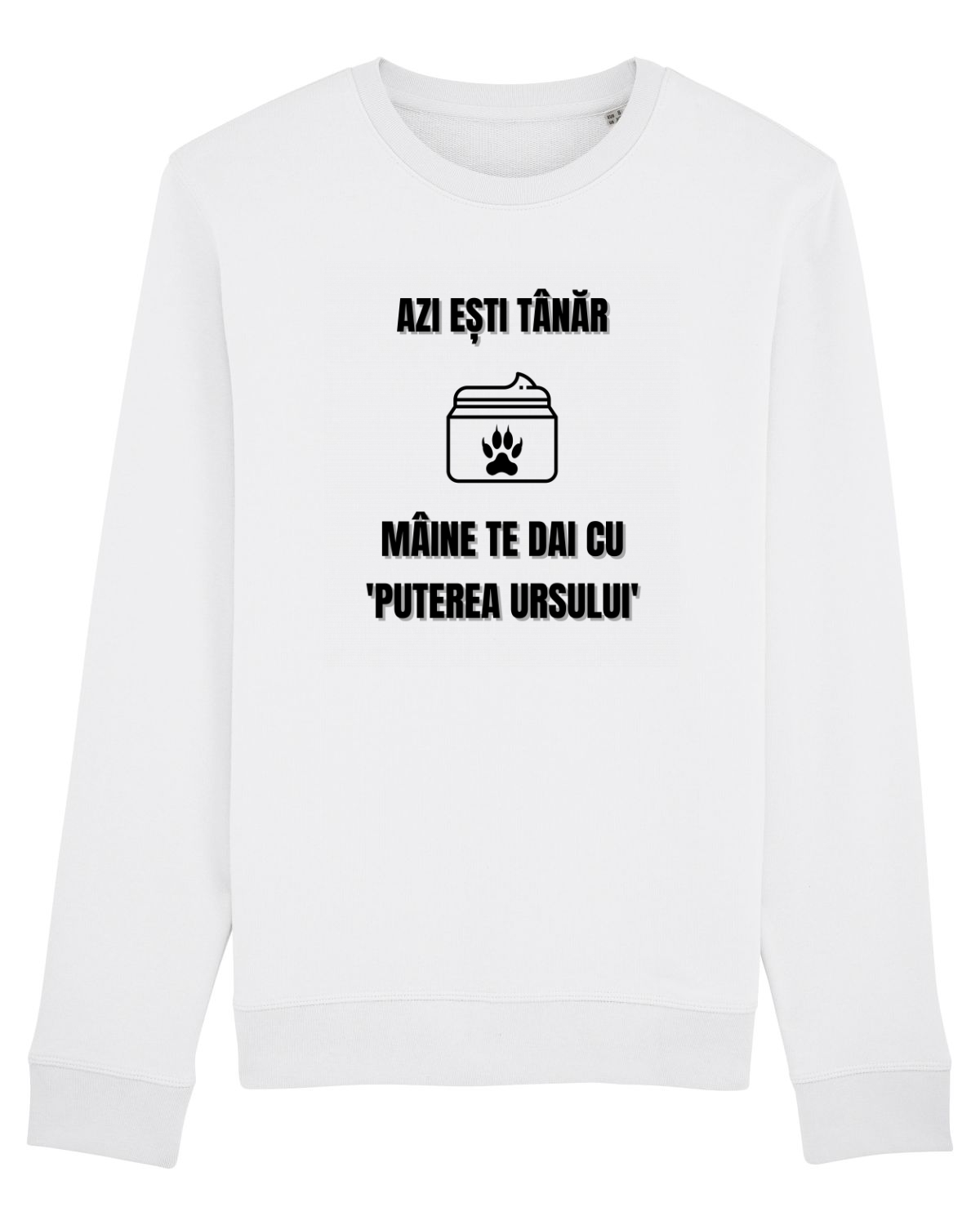 Bluză mânecă lungă Unisex Rise White