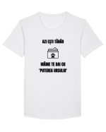 Azi esti tanar maine te dai cu puterea ursului Tricou mânecă scurtă guler larg Bărbat Skater