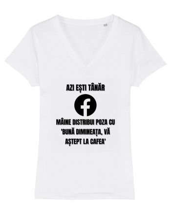 Azi esti tanar maine distribui poza cu buna dimineata va astept la cafea White
