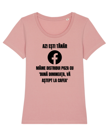 Azi esti tanar maine distribui poza cu buna dimineata va astept la cafea Canyon Pink