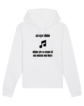 Azi esti tanar maine tipi la vecini sa dea muzica mai incet White
