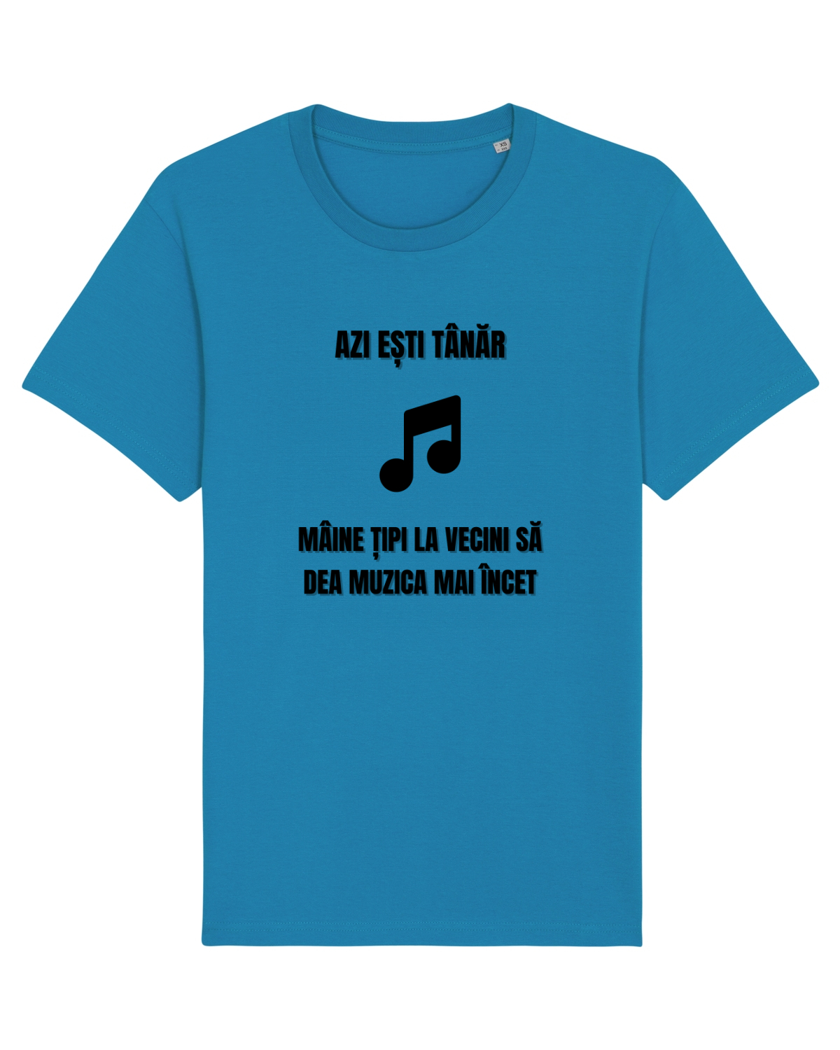 Tricou mânecă scurtă Unisex Rocker Azur