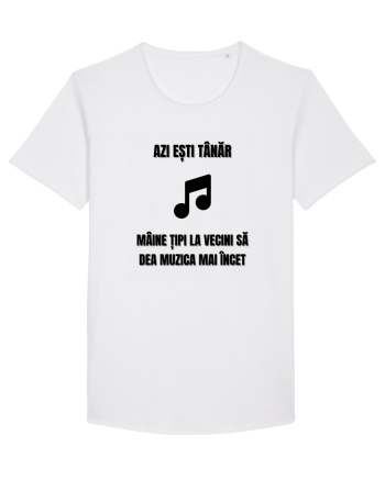 Azi esti tanar maine tipi la vecini sa dea muzica mai incet White