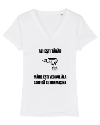 Azi esti tanar maine esti vecinul ala care da cu bormasina White