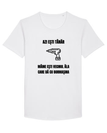 Azi esti tanar maine esti vecinul ala care da cu bormasina White