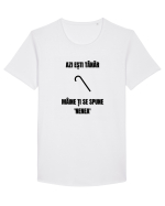 Azi esti tanar maine ti se spune nenea Tricou mânecă scurtă guler larg Bărbat Skater