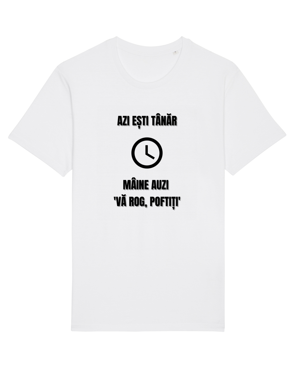 Tricou mânecă scurtă Unisex Rocker White