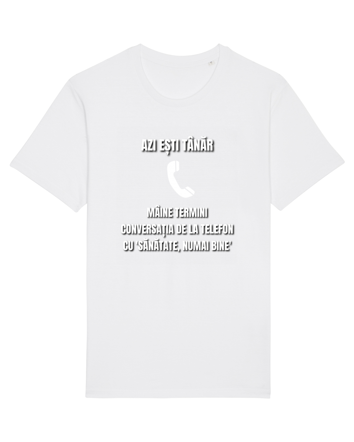 Tricou mânecă scurtă Unisex Rocker White