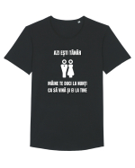 Azi esti tanar maine te duci la nunti ca sa vina si ei la tine  Tricou mânecă scurtă guler larg Bărbat Skater