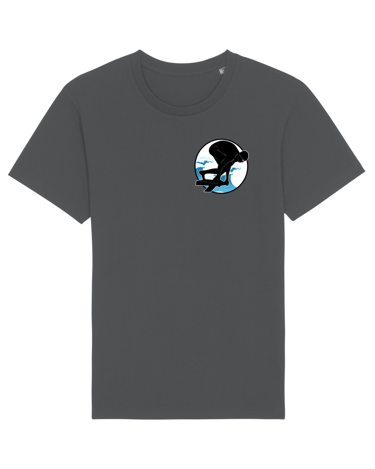 Tricou mânecă scurtă Unisex Rocker Anthracite