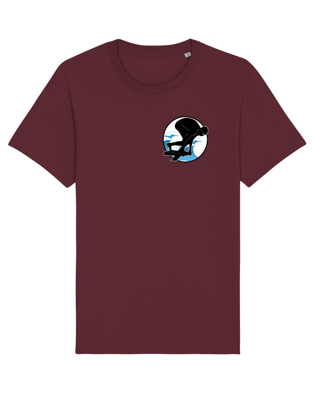 Tricou mânecă scurtă Unisex Rocker Burgundy