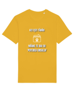 Azi esti tanar maine te dai cu puterea ursului Tricou mânecă scurtă Unisex Rocker