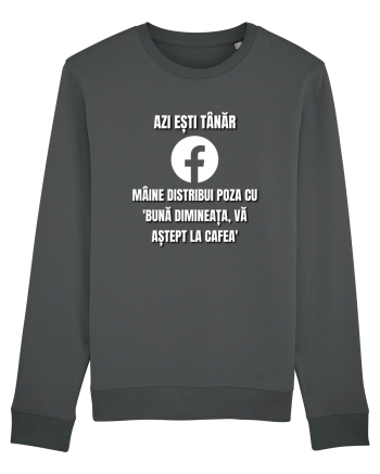 Azi esti tanar maine distribui poza cu buna dimineata va astept la cafea Anthracite