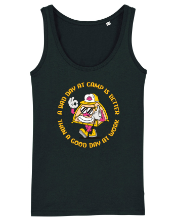 pentru camping - A bad day at camp is better than a good day at work Black