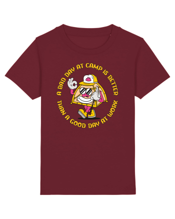pentru camping - A bad day at camp is better than a good day at work Burgundy