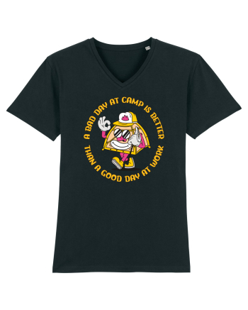 pentru camping - A bad day at camp is better than a good day at work Black