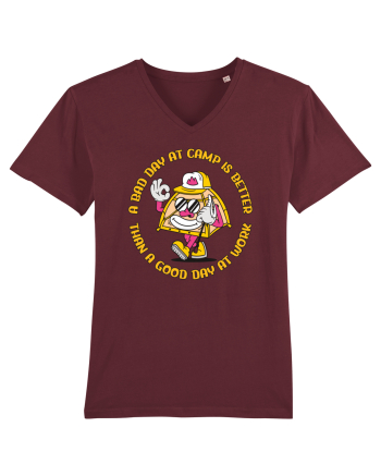 pentru camping - A bad day at camp is better than a good day at work Burgundy