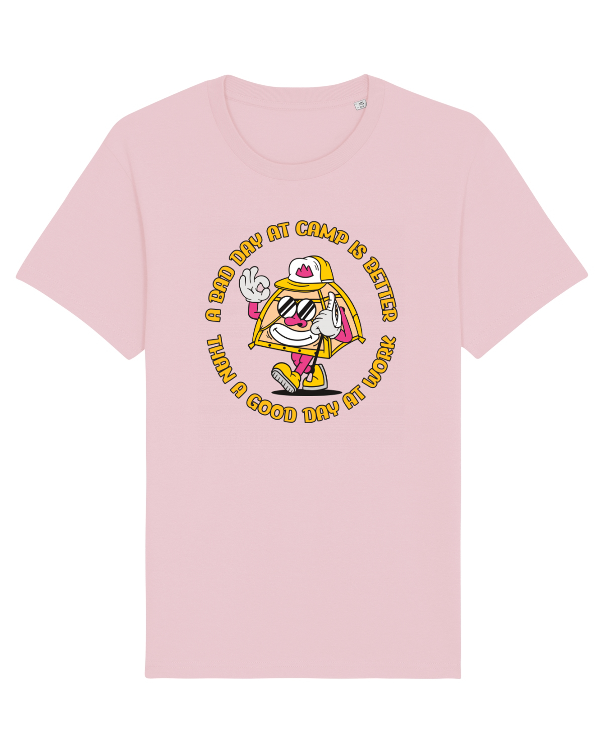 Tricou mânecă scurtă Unisex Rocker Cotton Pink