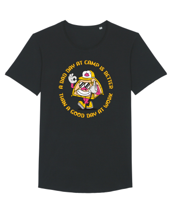 pentru camping - A bad day at camp is better than a good day at work Black