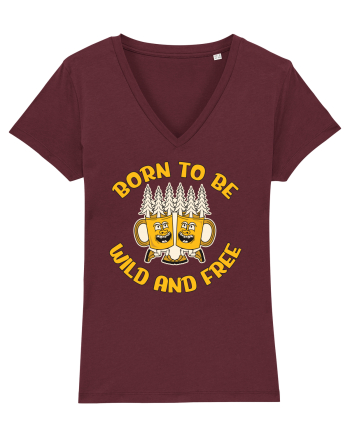 pentru camping - Born to be wild and free Burgundy