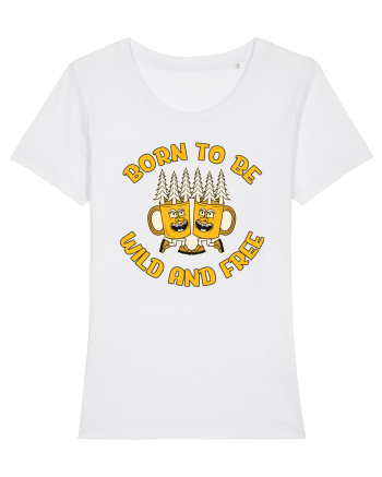 pentru camping - Born to be wild and free White