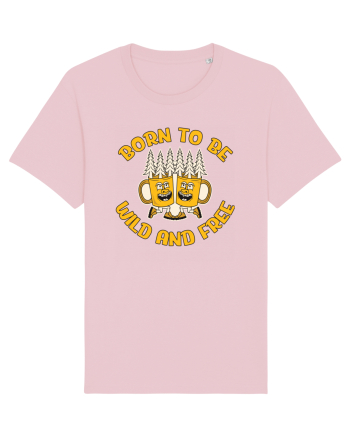 pentru camping - Born to be wild and free Cotton Pink